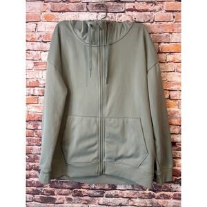 Mondetta green Full Zip Performance Hoodie hooded jacket womens size small